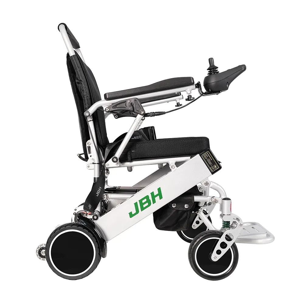 Cadeira de rodas elétrica para escadas rodas Baterry cadeiras deficiência Anhui Preto Cadeira rodas poderosa liga dobrável