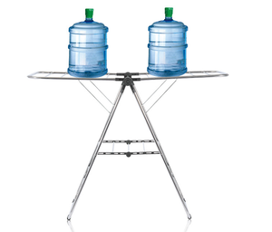 <span class=keywords><strong>Cintre</strong></span> multifonctionnel simple en acier inoxydable sur pied <span class=keywords><strong>cintre</strong></span> à linge intérieur et extérieur étendoir - Product Image 4