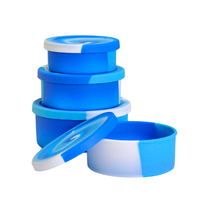 Boîte à lunch en silicone pour enfants, rectangulaire et ronde, pour la cuisine