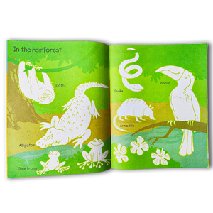 Livre d'autocollants en carton pour l'apprentissage précoce des enfants, papier épais, animaux, circulation, activité, livre d'autocollants, jouet éducatif pour enfants - Product Image 2