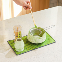 Le service à thé japonais Matcha comprend un fouet en bambou, brosse à matcha en céramique, support de fouet, outils de fabrication de thé Matcha