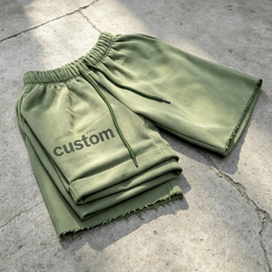 Pantalones Cortos de Algodón Personalizados para Hombre, Cintura Elástica, Estampado de Letras, Estilo Casual, Corte Medio, Tejido Transpirable - Product Image 5