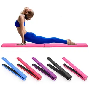 Factory direct sales of folding balance beams for adult and children's gymnastics training, high-quality fitness balance beams