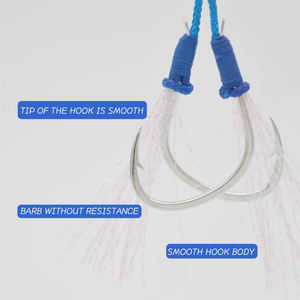 JIGGINGSOUL-AIH06- 2 шт./пакет, рыболовные крючки - Product Image 3