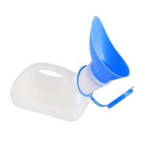 ขวดโถปัสสาวะพลาสติกสำหรับทั้งชายและหญิงแบบพกพาสำหรับตั้งแคมป์กลางแจ้งขนาด1000มล. พร้อมฝาปิดและกรวย - Product Image 2