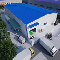 Fábrica de Edificios Prefabricados, Edificio Moderno Fabricado en Fábrica, Taller Prefabricado Metálico, Galpón Prefabricado Industrial, Estructura de Acero