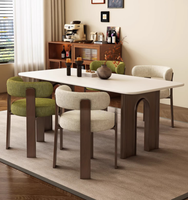 Chaise de salle à manger moderne en bois massif avec dossier rembourré en frêne blanc, légère, pour la maison et les salons