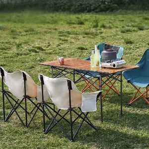 High Quality Portable Folding Picnic <strong>Chair</strong> and Table Set Outdoor Camping Furniture <strong>Lightweight</strong> Durable for <strong>Beach</strong> Park Garden Bbq - Product Image 5