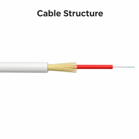 Kabel Serat Optik FTTH Indoor/Outdoor 1fo 4.0mm 500m G657A2 3.0mm Putih 4fo