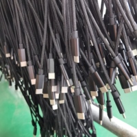 Machine de point de vente USB Type C câble de chargement rapide du téléphone câble de chargeur de données en Nylon tressé