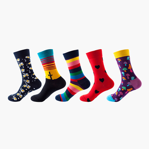 Custom 40 <strong>Units</strong> of <strong>Men's</strong> Novelty Woven Colorful Crew Patterned <strong>Socks</strong> Size EU37-44 - Product Image 3