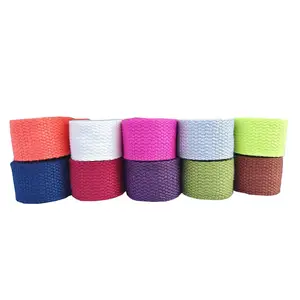 Guangzhou factory DIY colourful woven sublimation strap 1.5 inch colored cotton belt webbing for cloth bags