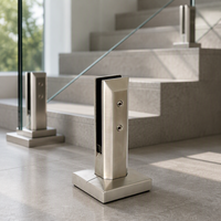 ALD Patent Nouveau Design Spigot en Acier Inoxydable Robuste et Stable pour Garde-corps en Verre Sans Cadre pour Plateforme d'Escalier