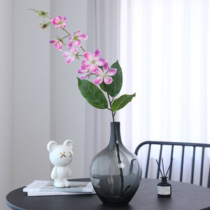 Fleurs artificielles de jasmin en plastique et soie, haute simulation, pour décoration de mariage et de maison, blanc, bleu, rose, violet - Product Image 3