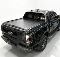 Couverture de benne rétractable robuste en alliage d'aluminium, étanche, antivol, installation sans perçage, compatible avec Sierra GMC Toyota