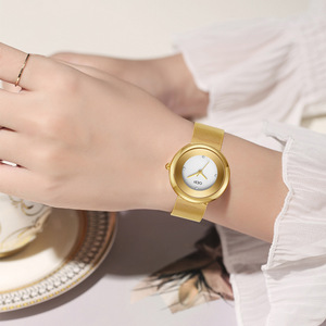 Reloj de pulsera de malla avanzado para mujer, reloj de lujo ligero para mujer, reloj de cuarzo impermeable para mujer - Product Image 2
