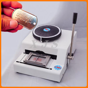 Diy Haustiere Hunde marke Aluminium Präge maschine PVC-Karte Embosser Personal ausweis Metall Edelstahl Stempel code Codierer Graveur - Product Image 2