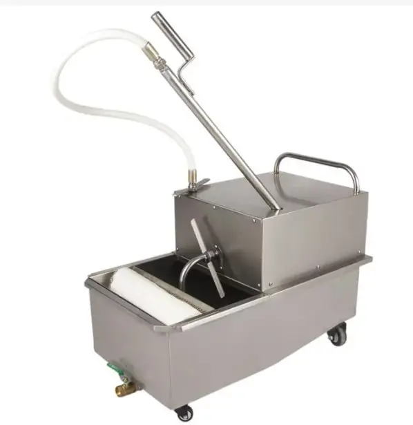 55L best-selling Filter Cart Fast Food Cooking Oil Filter Machine kfc filter cart for business