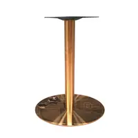 Foshan fabbrica rotonda lucido finitura in acciaio inox oro gambe del tavolo