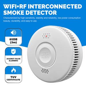 Detector de humo WIFI de 85Db, sonido seguro, 868MHZ, Sensor de fugas RF, Detector de humo interconectado para casa, alarma de incendio - Product Image 2