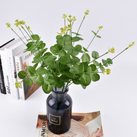 Fleurs artificielles en soie d'eucalyptus modernes faites à la main à 16 branches, pour la décoration de la maison, les mariages, les bouquets, les plantes murales et les accessoires de photographie en extérieur
