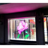 4k Fenêtre Transparente P3.9 P2.5 P7.8 P6.25 Led Film Transparent Écran Led Transparent Pantallas Led