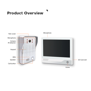 Panneau vidéo d'appel de porte étanche 7 pouces IPS écran sonnette 2 fils filaire porte visiophone avec caméra Tuya <span class=keywords><strong>interphone</strong></span> vidéo - Product Image 3