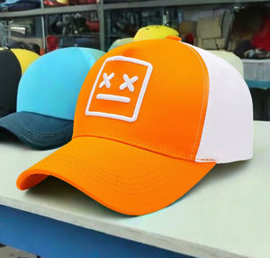 कस्टम हिप हॉप कैबी ड्राइवर ट्रक कैप बतख जीभ छाया औपचारिक डोबी स्ट्रीट मुस्कान कढ़ाई पैच बेसबॉल टोपी - Product Image 2