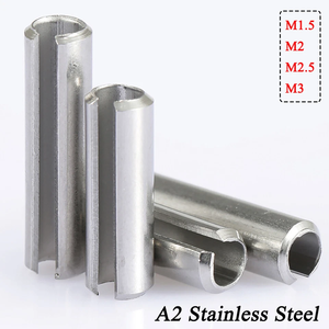 Goupille de serrage à ressort fendue parallèle en acier inoxydable 304ss DIN1481 M1.2-M3 M3*25 M3x25 M3*30 M3x30 - Product Image 1