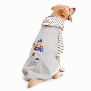 Sudadera con Capucha para <span class=keywords><strong>Perro</strong></span> de Dos Patas con Rayas y Mangas Raglán, Ecológica, Cálida, de Forro Polar, Informal, para Perros Pequeños y Grandes, Tallas S-9XL - Product Image 2