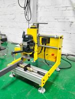 Fresadora de Perfiles de Aluminio para Fabricación de Puertas y Ventanas, Fresadora Manual de Precisión para Extremos de Perfiles, 220V