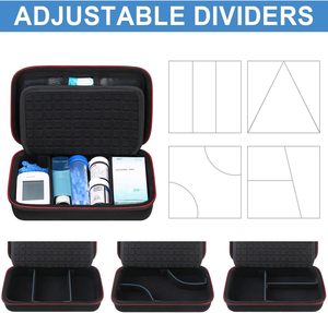 Diyabet Malzemeleri Çantası, Glikoz Ölçer, İnsülin Kalemleri, Kan Şekeri Test Şeritleri, Delme Cihazı veya Diğer Diyabet Bakım Aksesuarları için - Product Image 4