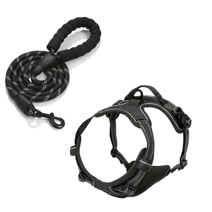 Set pelatihan taktis, rompi anjing untuk tugas berat, <span class=keywords><strong>Harness</strong></span> anjing dengan pegangan jaring, tanpa tarikan, rompi anjing dada untuk berburu berjalan - Product Image 5