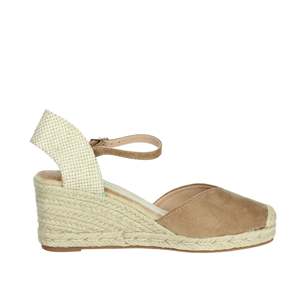 Sandalias de Plataforma con Tiras en el Tobillo y Tacón de Cuña para Mujer, Marca Armata Di Mare, Color Azul Claro, Gamuza, Zapatos de Verano - Product Image 4