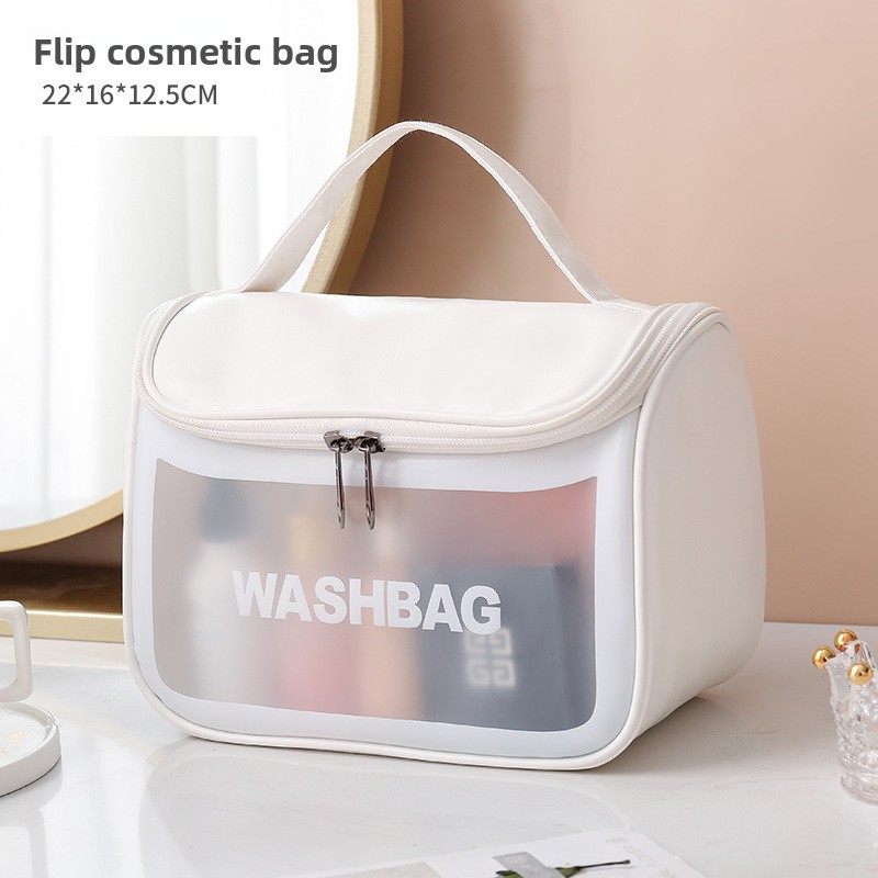 White flip cover
