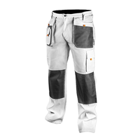 Pantalones de Trabajo de Sarga de Poliéster de Alta Resistencia en Oferta, Pantalones de Pintor con Longitud Personalizada, Múltiples Bolsillos Utilitarios, Impresión UV