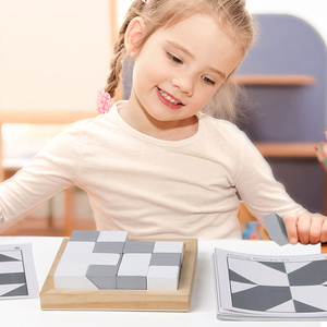 Hot New Wooden Hidden Building Blocks Puzzle Children's Early Education Logical Thinking Training Board Game Puzzle Baby Toy - Product Image 3