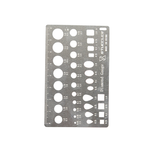 Estimador de Quilates de Diamantes Portátil Stuccler de Acero Inoxidable, <span class=keywords><strong>Regla</strong></span> de Medición de Piedras Preciosas <span class=keywords><strong>para</strong></span> Joyeros, Herramienta de Estimación de Tamaño de Diamantes - Product Image 6
