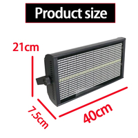 4 pièces 200W LED 864RGB+96Blanc 48+8 segments Stroboscope à contrôle sonore DMX Super Lumineux pour DJ, discothèque, spectacle, éclairage de scène et de foule