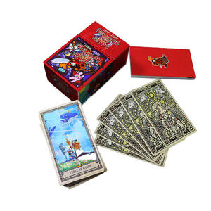 निर्माता निर्मित आकर्षक होलोग्राफिक टैरो कार्ड कस्टम प्रिंट सुरक्षात्मक पैकेजिंग के साथ - Product Image 1