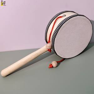 Percussion 2025 mars <span class=keywords><strong>achat</strong></span> <span class=keywords><strong>Instrument</strong></span> de <span class=keywords><strong>musique</strong></span> à main 10 CM 4 pouces Mini hochet tambour jouet prix pour enfants fête - Product Image 3