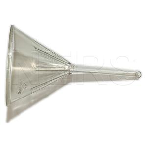 Funil canelado de borosilicato transparente com haste curta de ângulo de 60 graus NERS - Product Image 4