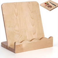 Support de recettes en bois pliable multifonction de style européen, support de cuisine détachable, étagère de rangement pour la maison