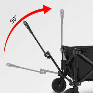 CZFIT Collapsible Folding Wagon Carts Heavy Duty Outdoor Adjustable Handle Foldable Camping Wagons Shopping, Camping, Storage - Product Image 3