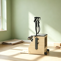 Chaise Wunda en bois d'érable massif durable avec revêtement en cuir PU pour entraînement de base, équipement de fitness pour studio de yoga et rééducation CE OEM