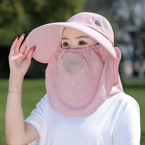 Sombrero para recolección de té para mujer, color azul cielo, de algodón, con protección solar, para uso en exteriores en verano - Product Image 2