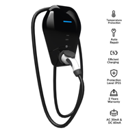Cargador de Vehículos Eléctricos de Pared de Calidad Premium, 7kW 22kW, con Tipo-2 y OCPP1.6, para Uso Doméstico y Comercial