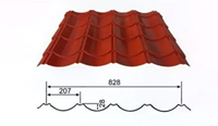 Bunte Dachplatten |   PVC/ASA-beschichtete Wellblechplatten