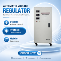 Stabilisateur de tension automatique monophasé SVC-30000VA avec enroulement en cuivre et technologie AVR, type relais