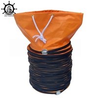 Tuyau de ventilation flexible antidéflagrant marin IMPA 591422 en PVC, pliable en spirale, orange, pour souffleur de navire